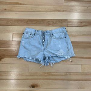 Levi's Cut-Off Denim Mini Shorts
